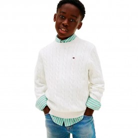 Блуза Tommy hilfiger KB0KB09753 sweater - White (Ivory Silk) блуза,мъжки,пуловери,дамски,пуловери,tommy,hilfiger,kb0kb09753,sweater,white,(ivory,silk)