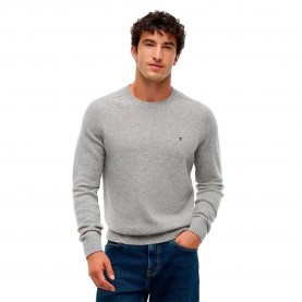 Блуза Tommy hilfiger MW0MW36535 sweater - Grey (Light Grey Heather) блуза,мъжки,пуловери,дамски,пуловери,tommy,hilfiger,mw0mw36535,sweater,grey,(light,grey,heather)