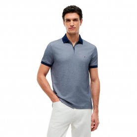 Tommy hilfiger MW0MW38492 short sleeve polo - Blue (Carbon Navy / White) дамски,блузи,с,яка,мъжки,блузи,с,яка,tommy,hilfiger,mw0mw38492,short,sleeve,polo,blue,(carbon,navy,white)