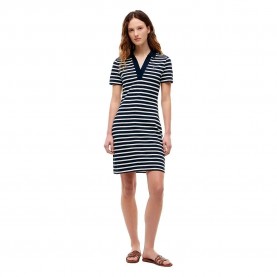 рокля,дамски,поли,и,рокли,tommy,hilfiger,open,polo,slim,fit,short,sleeve,dress,blue,(dark,night,navy,ecru,stripe)