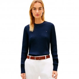 Блуза Tommy hilfiger WW0WW44993 sweater - Blue (Dark Night Navy) блуза,мъжки,пуловери,дамски,пуловери,tommy,hilfiger,ww0ww44993,sweater,blue,(dark,night,navy)