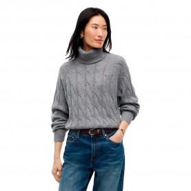 Блуза Tommy hilfiger WW0WW46791 high neck sweater - Grey (Medium Grey Heather) блуза,мъжки,пуловери,дамски,пуловери,tommy,hilfiger,ww0ww46791,high,neck,sweater,grey,(medium,grey,heather)