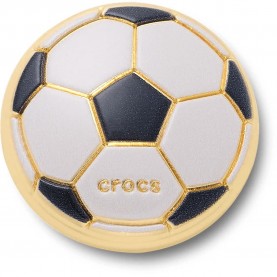 Jibbitz Enamel Soccer Ball charm - Golden обувни,аксесоари,jibbitz,enamel,soccer,ball,charm,golden