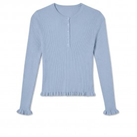 Блуза Vero moda Anemone Henley sweater - Blue (Cashmere Blue) блуза,мъжки,пуловери,дамски,пуловери,vero,moda,anemone,henley,sweater,blue,(cashmere,blue)