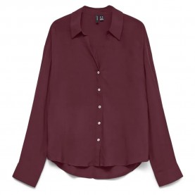 Риза с дълъг ръкав Vero moda Aura long sleeve shirt - Purple (Windsor Wine) риза,с,дълъг,ръкав,дамски,ризи,мъжки,ризи,vero,moda,aura,long,sleeve,shirt,purple,(windsor,wine)