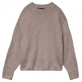 Блуза Vero moda Boom Petite sweater - Brown (Moon Rock / Detail Melange) блуза,мъжки,пуловери,дамски,пуловери,vero,moda,boom,petite,sweater,brown,(moon,rock,detail,melange)