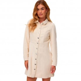 Рокля Vero moda Daisy long sleeve short dress - Beige (Oatmeal) рокля,дамски,поли,и,рокли,vero,moda,daisy,long,sleeve,short,dress,beige,(oatmeal)