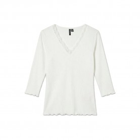 Тениска Vero moda Nana sleeveless V neck T-Shirt - White (Cloud Dancer) тениска,мъжки,тениски,дамски,тениски,vero,moda,nana,sleeveless,v,neck,t,shirt,white,(cloud,dancer)