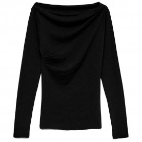 тениска,мъжки,тениски,дамски,тениски,vero,moda,sofine,long,sleeve,t,shirt,black,(black)