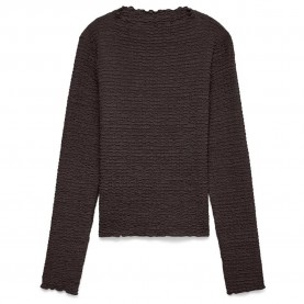 Тениска Vero moda Zia long sleeve T-shirt - Brown (Chocolate Torte) тениска,мъжки,тениски,дамски,тениски,vero,moda,zia,long,sleeve,t,shirt,brown,(chocolate,torte)