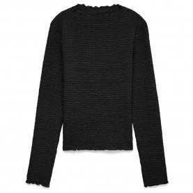 Тениска Vero moda Zia long sleeve T-shirt - Black (Black) тениска,мъжки,тениски,дамски,тениски,vero,moda,zia,long,sleeve,t,shirt,black,(black)