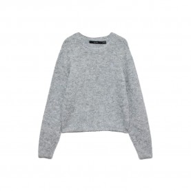 Блуза Vero moda curve Novah sweater - Grey (Medium Grey Melange) блуза,мъжки,пуловери,дамски,пуловери,vero,moda,curve,novah,sweater,grey,(medium,grey,melange)