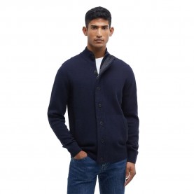 Жилетка Barbour Essential Patch cardigan - Blue (Navy) жилетка,мъжки,пуловери,дамски,пуловери,barbour,essential,patch,cardigan,blue,(navy)