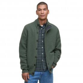Жилетка Barbour Essential Patch cardigan - Green (Olive) жилетка,мъжки,пуловери,дамски,пуловери,barbour,essential,patch,cardigan,green,(olive)