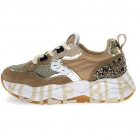 Маратонки Voile blanche CLUB105 Studs trainers - Brown (Light Brown / Black / Dove) маратонки,мъжки,маратонки,дамски,маратонки,voile,blanche,club105,studs,trainers,brown,(light,brown,black,dove)