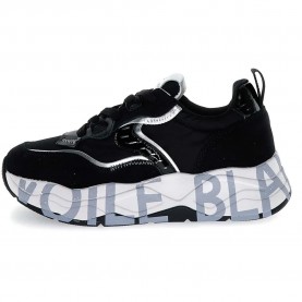 Маратонки Voile blanche CLUB105 trainers - Black (Black / Silver) маратонки,мъжки,маратонки,дамски,маратонки,voile,blanche,club105,trainers,black,(black,silver)