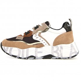 Маратонки Voile blanche CLUB105 trainers - Brown (Light Brown / Black / Dove) маратонки,мъжки,маратонки,дамски,маратонки,voile,blanche,club105,trainers,brown,(light,brown,black,dove)