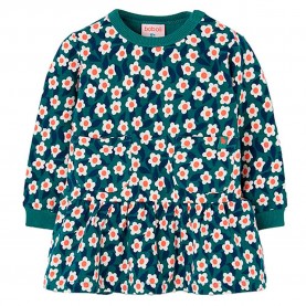 Рокля Boboli 334000 long sleeve dress - Green (Print) рокля,дамски,поли,и,рокли,boboli,334000,long,sleeve,dress,green,(print)