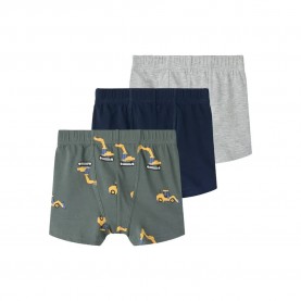 Боксерки Name it Excavator boxers 3 units - Multicolor (Urban Chic / Grey Melange / Dark Sapphire) боксерки,детско,бельо,name,it,excavator,boxers,3,units,multicolor,(urban,chic,grey,melange,dark,sapphire)