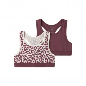 Name it Leo short sleeve base layer 2 units - Purple (Antique White / Wild Ginger) детско,бельо,name,it,leo,short,sleeve,base,layer,2,units,purple,(antique,white,wild,ginger)