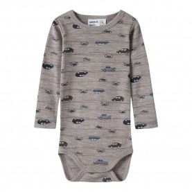 Name it Wang Long Sleeve Body - Grey (Satellite / AOP Highway) детски,облекла,за,момчета,name,it,wang,long,sleeve,body,grey,(satellite,aop,highway)