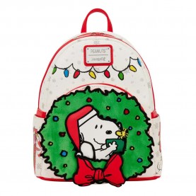 раница,раници,loungefly,peanuts,holiday,backpack,white,(green,red,white)