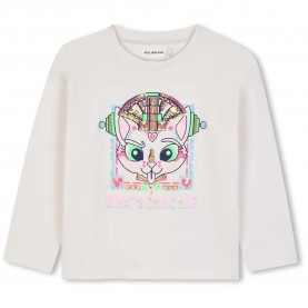 Тениска Billieblush U22388 long sleeve T-shirt - White (Marfil) тениска,мъжки,тениски,дамски,тениски,billieblush,u22388,long,sleeve,t,shirt,white,(marfil)