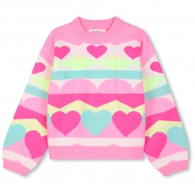 Блуза Billieblush U22474 sweater - Pink (Multicolor) блуза,мъжки,пуловери,дамски,пуловери,billieblush,u22474,sweater,pink,(multicolor)