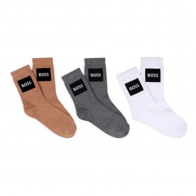 Чорапи BOSS J53152 socks 3 pairs - Multicolor (White) чорапи,мъжки,чорапи,дамски,чорапи,boss,j53152,socks,3,pairs,multicolor,(white)