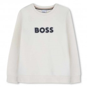 Блуза BOSS J53395 sweatshirt - White (Marfil) блуза,детски,блузи,boss,j53395,sweatshirt,white,(marfil)