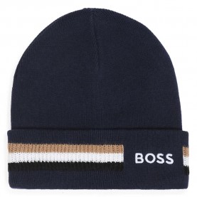 Юношеска шапка BOSS J53586 junior beanie - Blue (Marine) юношеска,шапка,всички,шапки,boss,j53586,junior,beanie,blue,(marine)