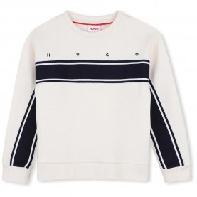 Блуза HUGO G01235 sweatshirt - White (Lily) блуза,детски,блузи,hugo,g01235,sweatshirt,white,(lily)
