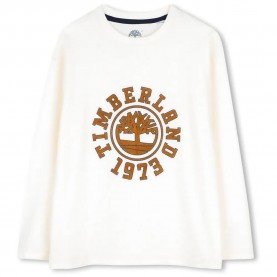 Тениска Timberland T61049 long sleeve T-shirt - White (Marfil) тениска,мъжки,тениски,дамски,тениски,timberland,t61049,long,sleeve,t,shirt,white,(marfil)