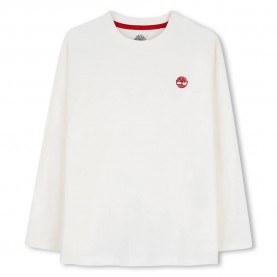 Тениска Timberland T61056 long sleeve T-shirt - White (Marfil) тениска,мъжки,тениски,дамски,тениски,timberland,t61056,long,sleeve,t,shirt,white,(marfil)