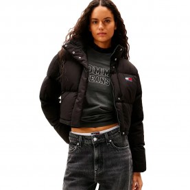Яке Tommy jeans Alaska Grid Cropped padded jacket - Black (Black) яке,мъжки,якета,дамски,якета,и,палта,tommy,jeans,alaska,grid,cropped,padded,jacket,black,(black)