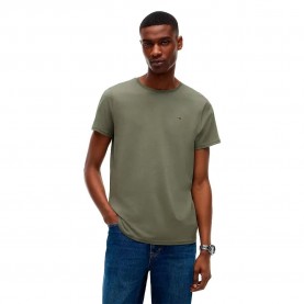 Тениска Tommy jeans DM0DM04411 short sleeve T-shirt - Green (Rocky Mountain) тениска,мъжки,тениски,дамски,тениски,tommy,jeans,dm0dm04411,short,sleeve,t,shirt,green,(rocky,mountain)