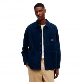 Дънки Tommy jeans DM0DM20236 overshirt - Blue (Dark Night Navy) дънки,мъжки,якета,дамски,якета,и,палта,tommy,jeans,dm0dm20236,overshirt,blue,(dark,night,navy)