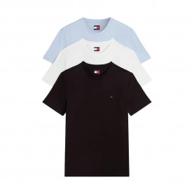 тениска,мъжки,тениски,дамски,тениски,tommy,jeans,dm0dm21579,short,sleeve,t,shirt,3,units,multicolor,(moonlight,iris,ecru,black)