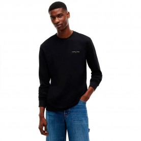 тениска,мъжки,тениски,дамски,тениски,tommy,jeans,dm0dm21594,long,sleeve,t,shirt,black,(black)
