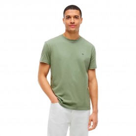Тениска Tommy jeans DM0DM22504 short sleeve T-shirt - Green (Spring Olive) тениска,мъжки,тениски,дамски,тениски,tommy,jeans,dm0dm22504,short,sleeve,t,shirt,green,(spring,olive)
