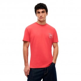 Тениска Tommy jeans DM0DM23177 short sleeve T-shirt - Red (Anthem Red) тениска,мъжки,тениски,дамски,тениски,tommy,jeans,dm0dm23177,short,sleeve,t,shirt,red,(anthem,red)