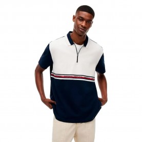 Дънки Tommy jeans DM0DM23242 short sleeve polo - White (Ancient White Colorblock) дънки,дамски,блузи,с,яка,мъжки,блузи,с,яка,tommy,jeans,dm0dm23242,short,sleeve,polo,white,(ancient,white,colorblock)