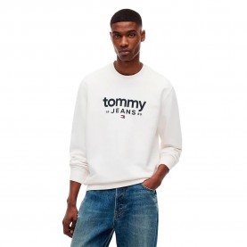 Блуза Tommy jeans DM0DM23392 sweatshirt - White (Ancient White) блуза,мъжки,пуловери,tommy,jeans,dm0dm23392,sweatshirt,white,(ancient,white)