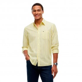 Риза с дълъг ръкав Tommy jeans DM0DM23527 long sleeve shirt - Yellow (Canary Stripes) риза,с,дълъг,ръкав,дамски,ризи,мъжки,ризи,tommy,jeans,dm0dm23527,long,sleeve,shirt,yellow,(canary,stripes)