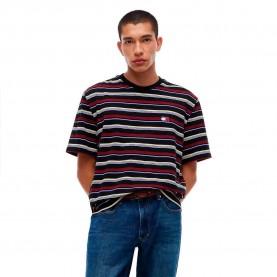 тениска,мъжки,тениски,дамски,тениски,tommy,jeans,dm0dm23553,short,sleeve,t,shirt,multicolor,(black,stripe)