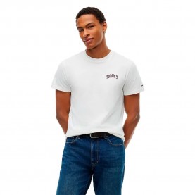 тениска,мъжки,тениски,дамски,тениски,tommy,jeans,dm0dm23558,short,sleeve,t,shirt,white,(off,white)