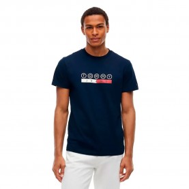 Тениска Tommy jeans DM0DM23715 T-shirt - Blue (Dark Blue) тениска,мъжки,тениски,дамски,тениски,tommy,jeans,dm0dm23715,t,shirt,blue,(dark,blue)