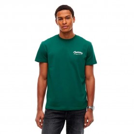 Тениска Tommy jeans DM0DM24249 short sleeve T-shirt - Green (Velvet Green) тениска,мъжки,тениски,дамски,тениски,tommy,jeans,dm0dm24249,short,sleeve,t,shirt,green,(velvet,green)