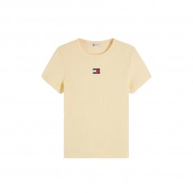 тениска,мъжки,тениски,дамски,тениски,tommy,jeans,dw0dw17881,short,sleeve,t,shirt,beige,yellow,(day,lily)