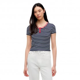 Тениска Tommy jeans DW0DW22804 short sleeve T-shirt - Blue (Navy / Stripe) тениска,мъжки,тениски,дамски,тениски,tommy,jeans,dw0dw22804,short,sleeve,t,shirt,blue,(navy,stripe)
